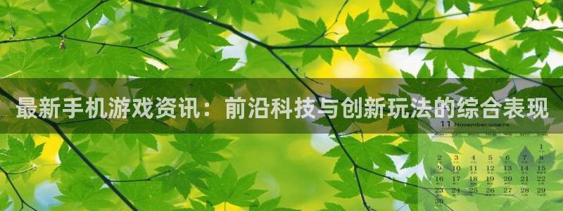 鼎点娱乐注册：最新手机游戏资讯：前沿科技与创新玩法的综合表现